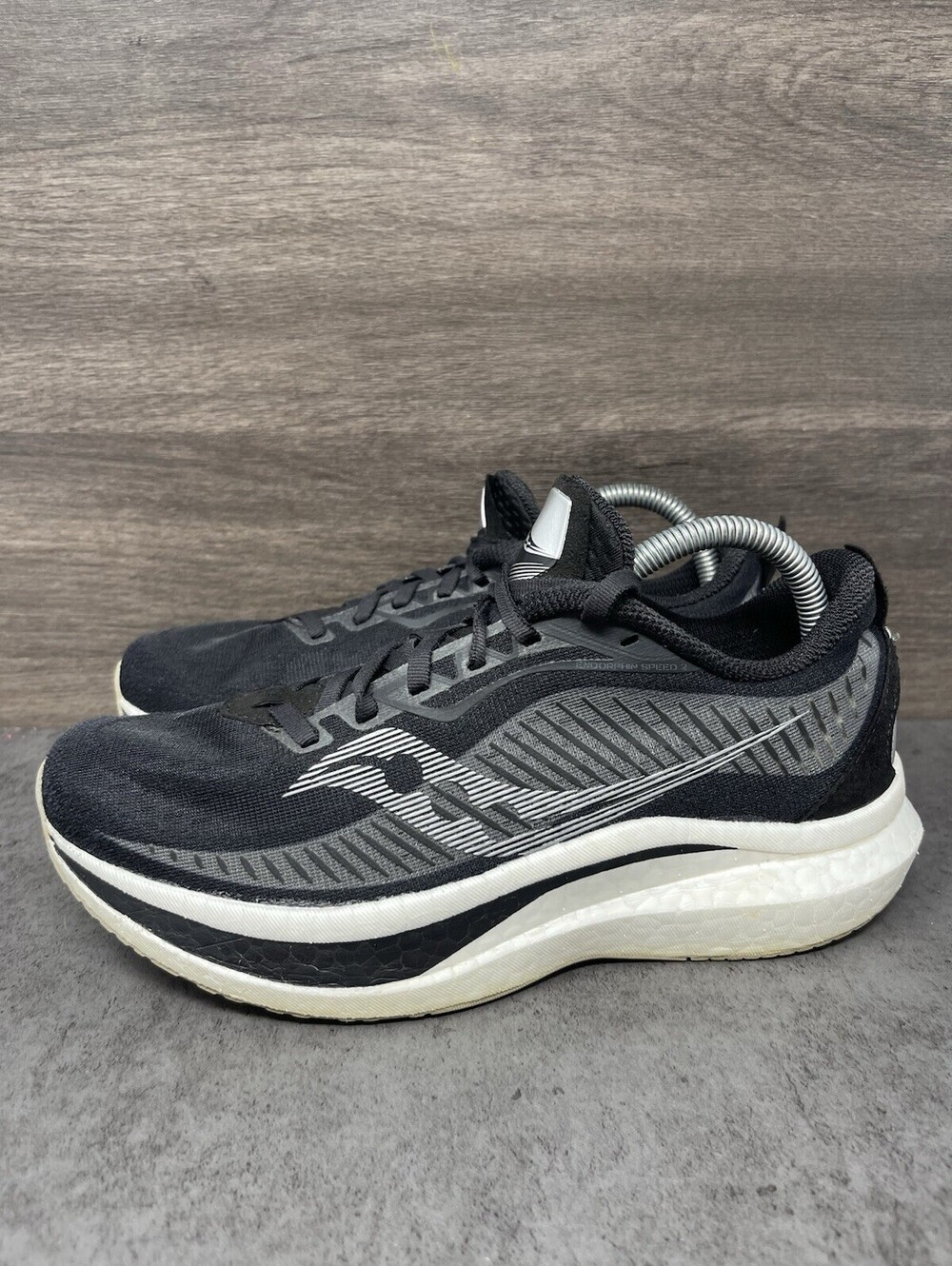 Saucony Endorphin Speed 2 Running Shoes Womens Size 8.5 Black White Athletic